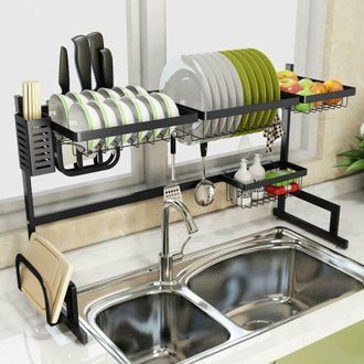 Trade Shop Trade Shop - Organizer Organizzatore Per Cucina Scolapiatti Scaffale Da Appoggio Ripiani 62cm