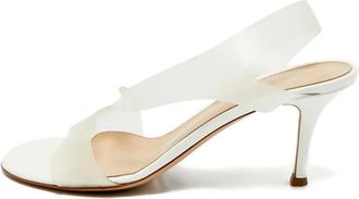 Gianvito Rossi Sandali Metropolis con cinturino posteriore - Bianco