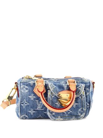 Louis Vuitton Speedy Bandouliere LV Remix Monogram Denim Nano crossbody bag - Blue