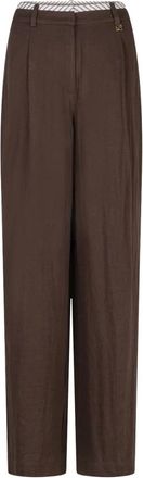 Dante6 Kenila Wide Leg Pants - Dames - Broeken - Bruin - Maat: XL Linnen