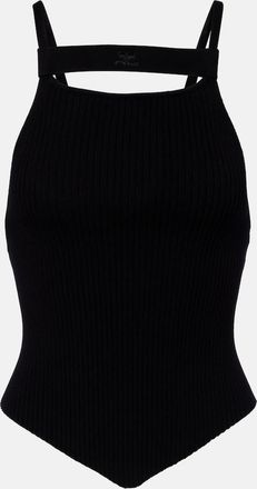 Courr&egrave;ges Courr&egrave;ges Ribbed-knit tank top
