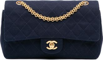 Chanel Tweedehands Medium Classic Jersey Double Flap