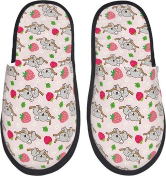 Generic Cartoon Koala Bear Men Women Slippers Fluffy Sliders Non-Slip House Slippers For Bedroom Outdoor Indoor L