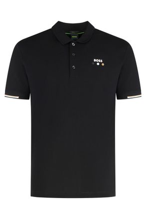 HUGO BOSS Black Contrast Trim Logo Polo
