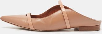 Malone Souliers Beige Leather Maureen Flat Mules