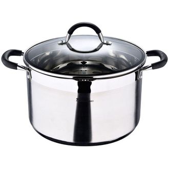 Masterpro Masterpro - Olla 9,5 L De Acero Inoxidable Con Tapa Foodies &Oslash;28 X 16,5 Cm