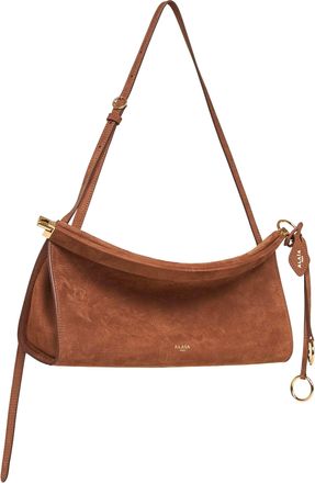 Alaia Womens Shoulder Bag Le Click East West Brown Calf Leather