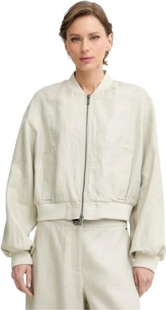 A|X Armani Exchange Dames, Jassen, Beige, Maat: S Linnen