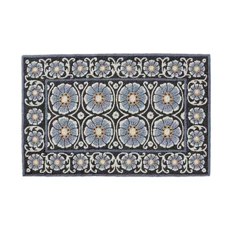 Frontgate Suzani Floral Door Mat - 24 x 39 - Frontgate