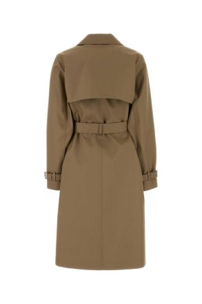 Fendi Logo Trench Coat - Beige