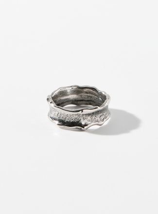 Le 31 Mens Melted-look metal ring