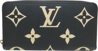 Louis Vuitton Empreinte Beige Black Monogram Empreinte Long Wallet (Bi-Fold) (Pre-Owned)