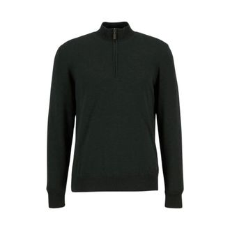 Barbour Turtlenecks, male, Green, M, Gamlin Half Zip Jumper
