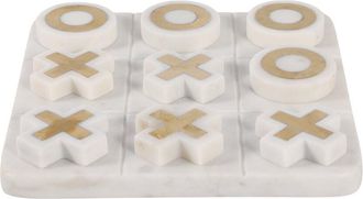 Sagebrook Home 8X8in Marble Tic-Tac-Toe