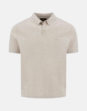 Fynch-Hatton Mens Fine Knit Polo Shirt New Off-White - Blue - Size: 42