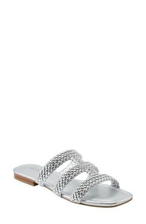 Bandolino Summer Slide Sandal in Silver at Nordstrom Rack, Size 8