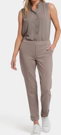 NYDJ Cassidy Pull-On Trousers With Cuffs In Saddlewood