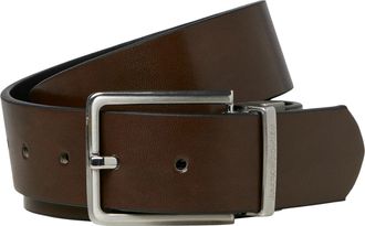 Jack & Jones Lederg&uuml;rtel JACK & JONES JACGARDA REVERSIBLE BELT NOOS, Herren, Gr. 80, braun (braun stone), Kunstfaser, unifarben, G&uuml;rtel Lederg&uuml;rtel