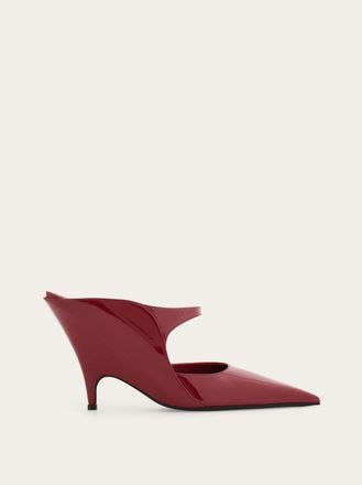 Ferragamo Donna Mule zeppa sagomata Rosso Taglia 37