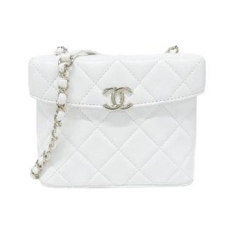 Chanel Pre-owned Vintage Mini Schoudertas - Dames - Pre-owned - Wit - Maat: ONE Size Leer