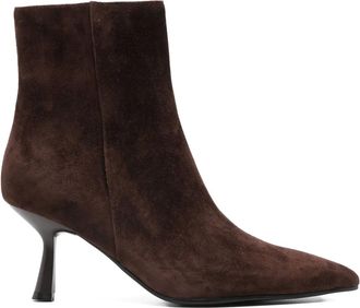 Bibi Lou 70mm Sakura boots - women - Suede/Leather/Leather - 40 - Brown