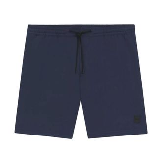 HUGO BOSS Badmode, Heren, Blauw, L, Polyester, Performance Logo Badge Zwemshorts