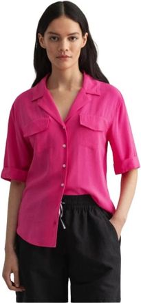 GANT Lichtgewicht Safari Blouse - Dames - Overhemden - Roze - S - Overhemden