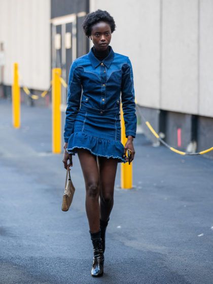 Denim dresses aren’t just for little kids – here’s how to style them