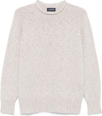Drumohr marl-knit sweater - men - Lambs Wool - 54 - Neutrals