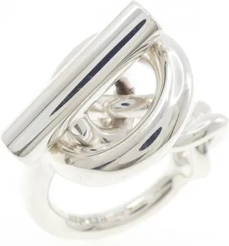Herm&egrave;s Silver 925 Band Ring (Pre-Owned)