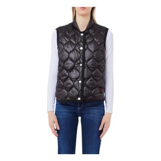 Liu Jo Jassen, Dames, Zwart, L, Nylon, Gewatteerd Vest