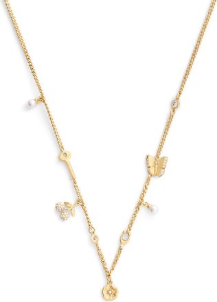 Coach Charm Necklace - Gold - One Size