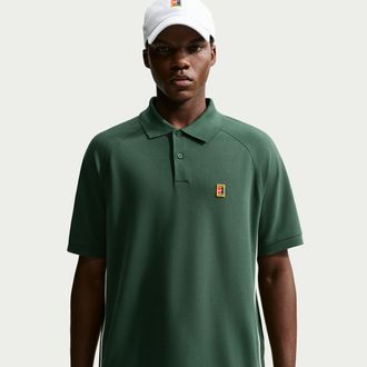 Nike Mens Club Rules Polo in Green | IQ8447-323