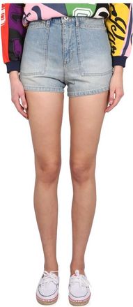 Kenzo Stone Bleach Dirty Denim Short - Dames - Denim shorts - Blauw - W27 - Denim - Korte Broeken