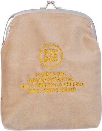 Puebco Velvet Frame Pouch in Beige at Nordstrom