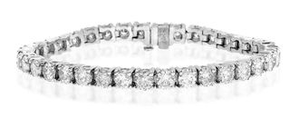 The Diamond Store Diamond Tennis Bracelet 9.00ct 18K White Gold