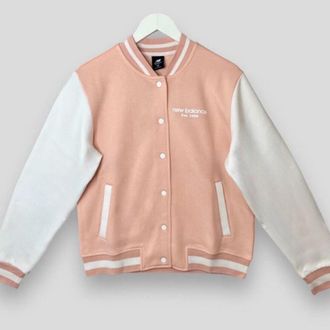 New Balance Varsity-bomberjack voor dames in roze