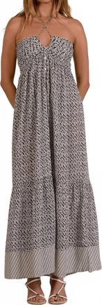 Elan Rowan Maxi Dress In Grey