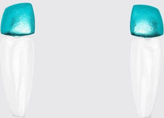 Monies Orecchini Monies in legno cromato e acrilico