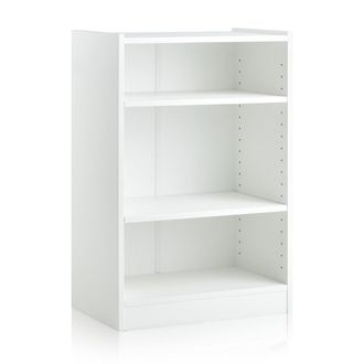 Giantex Armario de estanter&iacute;a de 3 niveles blanco 50 x 30 x 75 cm