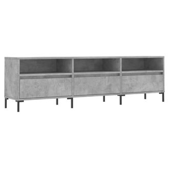 Berkfield Home TV Cabinet Concrete Grey 150x30x44.5 cm Engineered Wood