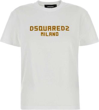 Dsquared2 White Just Right Fit D2 Milano T-shirt