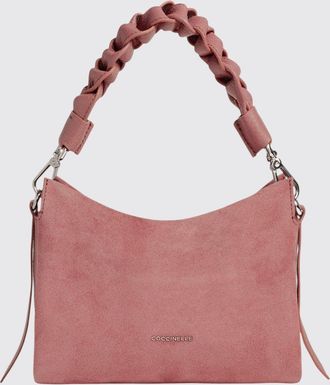 Coccinelle Mini borsa a spalla Boheme in pelle scamosciata con manico intrecciato