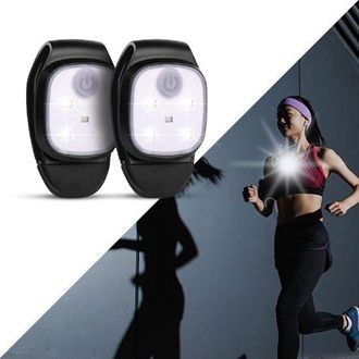 No Brand Paquete De 2 Luces De Senderismo Con Clip Recargables Por Usb, 4 Modos De Iluminaci&oacute;n, Con Clip, Para Acampar, Actividades Al Aire Libre, Correr, Ni&ntilde;o