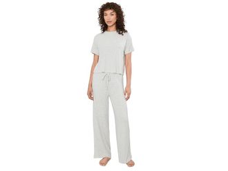 Honeydew Intimates Cloud Modal T-Shirts Pants Set Womens Pajama Sets Heather Grey : LG