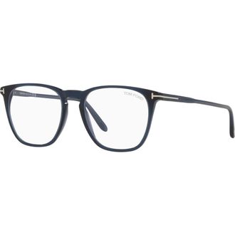 Tom Ford 52mm Round optical glasses in Blue at Nordstrom