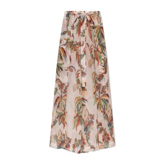 Etro Etro, Wide Trousers, female, Multicolor, Size: S Slit Trousers