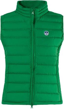 North Sails Lichtgewatteerd Vest - Dames - Bodywarmers - Groen - M - Katoen - Jassen