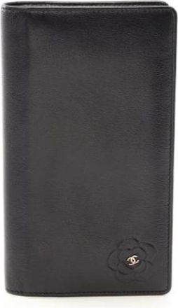 Chanel Tweedehands leren portemonnees - Dames - Vintage Accessoires - Zwart - ONE Size - Vintage