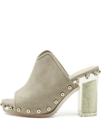 Jimmy Choo London Su&egrave;de sandalen met hak - Grijs